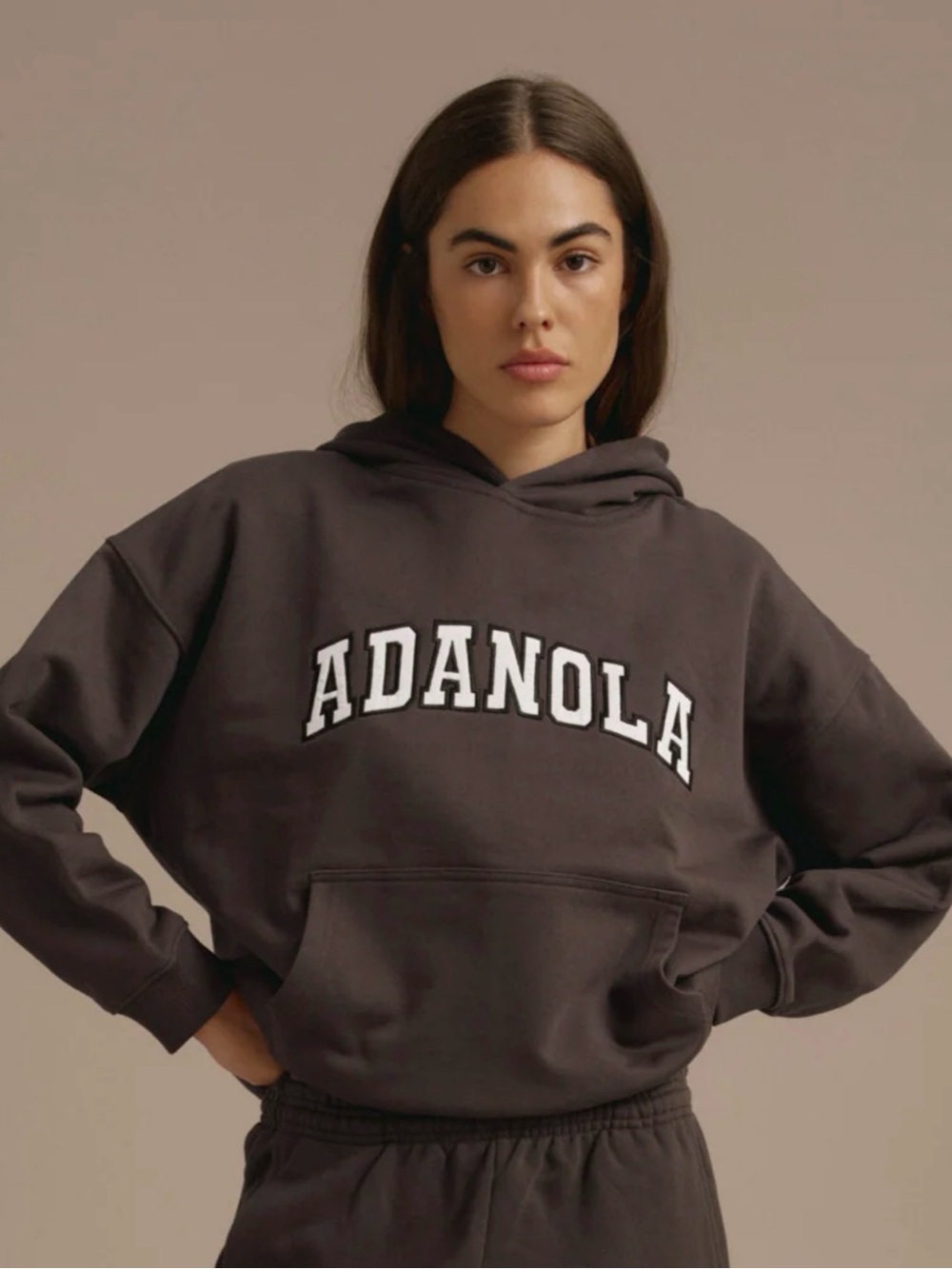 Adanola Women's Oversized Hoodie in coffee bean